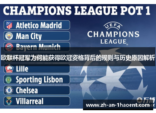 欧联杯冠军为何能获得欧冠资格背后的规则与历史原因解析